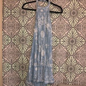 Backless pattern dress - flaw